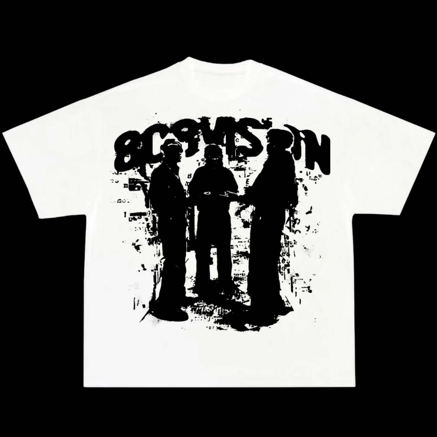 WHITE GRAPHIC TEE SHORT SLEEVES