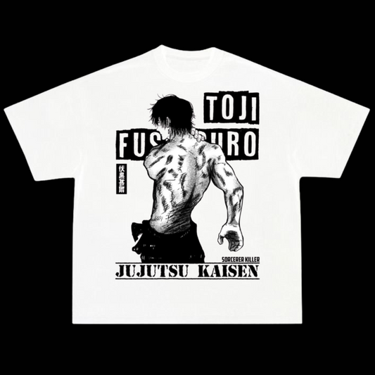 JUJUTSU KAISEN WHITE GRAPHIC TEE