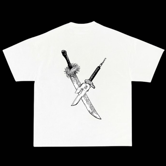 JUJUTSU KAISEN WHITE GRAPHIC TEE