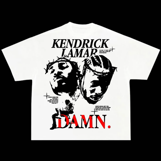 KENDRICK LAMAR GRAPHIC WHITE TEE